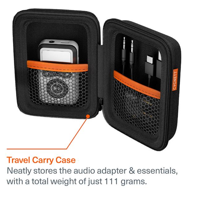 Cygnett Voyager Wireless Elite Audio Adapter - White - (CY5164VOYAA), Detailed LCD display, 28+ hours of playtime, 2 Years Warranty