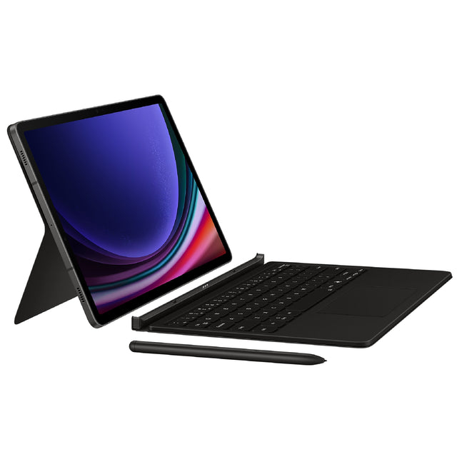 Samsung Galaxy Tab S9 Book Cover Keyboard Black - Magnitic, Effortless Comes In 150°, Wireless Sharing, AI Key