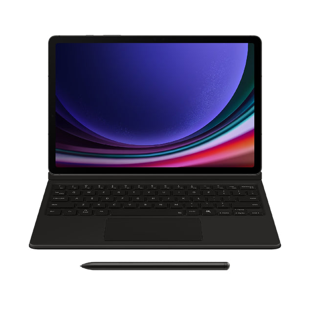 Samsung Galaxy Tab S9 Book Cover Keyboard Black - Magnitic, Effortless Comes In 150°, Wireless Sharing, AI Key
