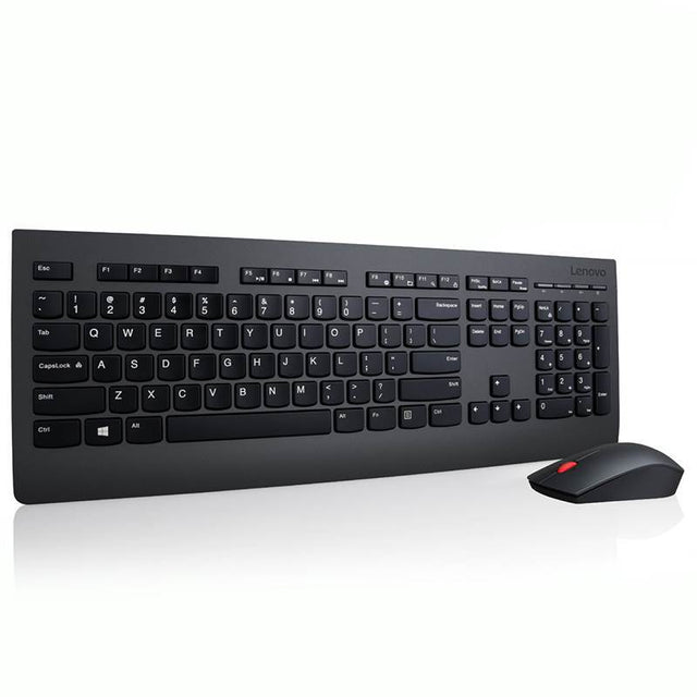 Lenovo 4X30H56796, Professional Wireless Keyboard and Mouse Combo, Plug-and-Play, 2.4GHz Wireless, 3-Zone Keyboard, Dedicated Media Keys, Dedicated Full-Size Mouse, 1600dpi Laser Sensor, Connect with 1 USB Nano Receiver, 4-Way Scroll Wheel, 2 Years