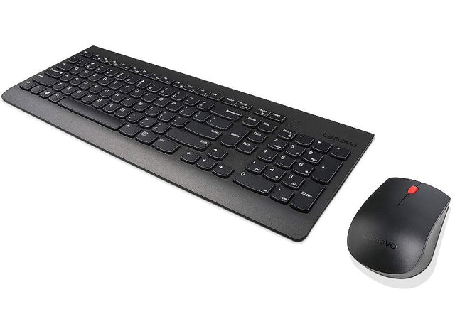 Lenovo 4X30H56796, Professional Wireless Keyboard and Mouse Combo, Plug-and-Play, 2.4GHz Wireless, 3-Zone Keyboard, Dedicated Media Keys, Dedicated Full-Size Mouse, 1600dpi Laser Sensor, Connect with 1 USB Nano Receiver, 4-Way Scroll Wheel, 2 Years