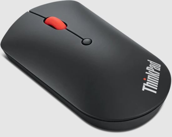 LENOVO ThinkPad Bluetooth Silent Mouse - Dual-Host Bluetooth 5.0 to Switch Between 2 Devices,DPI Adjustment: 2400, 1600, 800, 1YR Battery Life