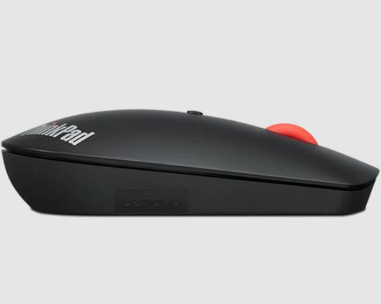 LENOVO ThinkPad Bluetooth Silent Mouse - Dual-Host Bluetooth 5.0 to Switch Between 2 Devices,DPI Adjustment: 2400, 1600, 800, 1YR Battery Life
