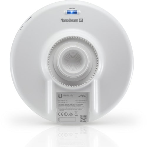 Ubiquiti airMAX NanoBeam 5AC, Compact, UISP-ready, 5 GHz, 10+ km link range, 450+ Mbps throughput, Easy Mounting, 2Yr Warr