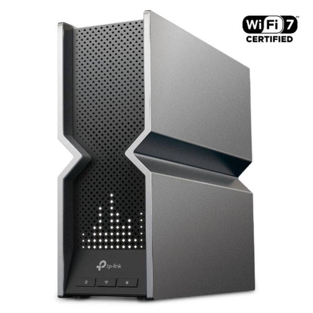 TP-Link Archer BE800 BE19000 Tri-Band Wi-Fi 7 Router (WIFI7) 1376 Mbps at 2.4 GHz + 5760 Mbps at 5 GHz + 11520 Mbps at 6 GHz, 8× Internal Antennas, Qu