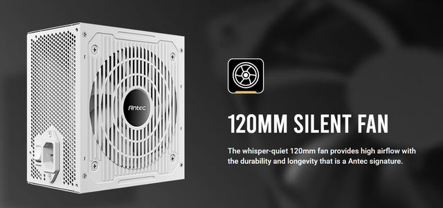 Antec CSK750DC White 80+ Bronze 115V, Continuous Power, DC to DC, Flat Cables. CircuitShield Protections, Thermal,Reliable Value Power Supply 5yrs wty