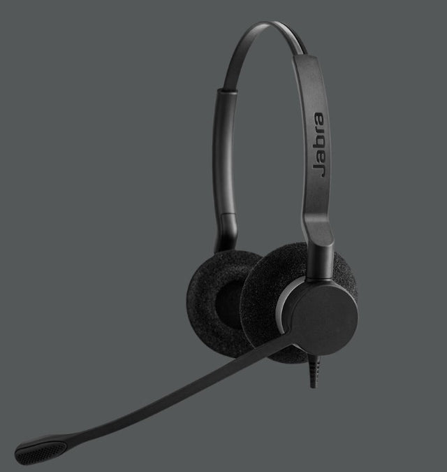 Jabra Biz 2300 Duo MS Teams USB-C Corded Headset, HD Voice, Air Shock Microphone, Freespin, Talk in Comfort, Wired Headsets, PeakStop