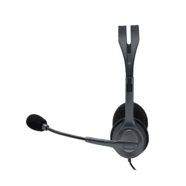 Logitech H111 Strereo Headset (Single 3.5mm Jack) Cable length: 7.71 ft (2.35 m) 2-Year Limited Hardware Warranty