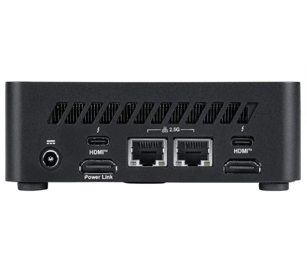MSI Cubi NUC AI 1UMG-013BAU Mini PC Black Barebone Core Ultra 5 125H 2x Thunderbolt 4 2x HDMI 2x Intel® I226V (2.5G) Wi-Fi 6E AX211 3Y