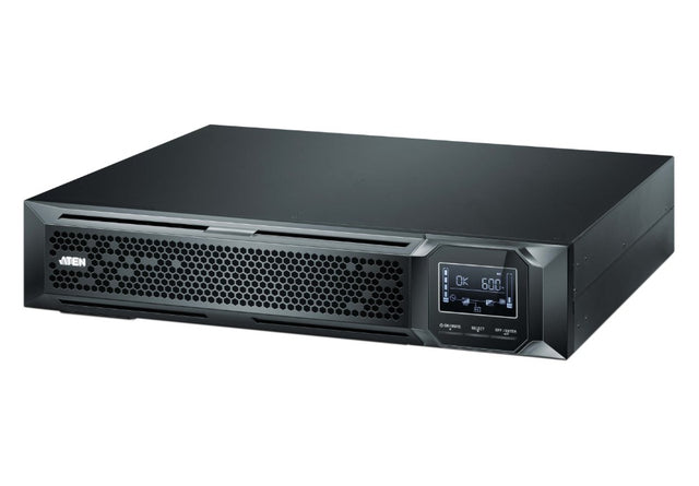 Aten 2000VA/2000W Professional Online UPS with USB/DB9 connection, 8 IEC C13 outlets, optional SNMP support, EPO and RJ port surge protection