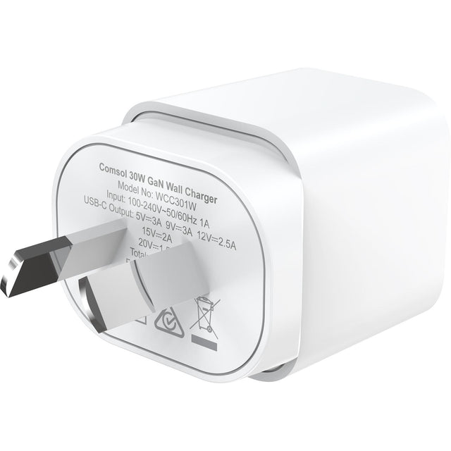 2x Comsol 30W USB-C Fast GaN Charger