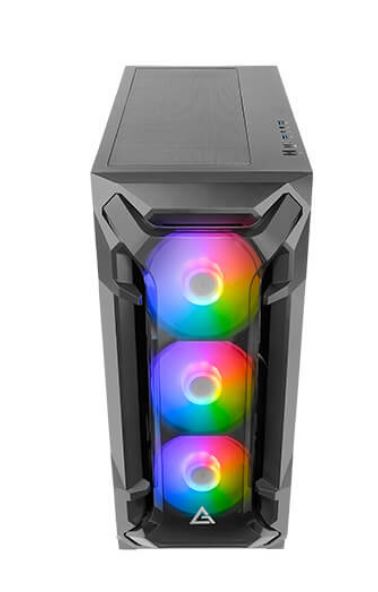 Antec (LS) Antec DF600 FLUX ATX, 5 x120mm Fans Included, 3x ARGB & 2x PWM + Fan Controller, Tempered Glass Side, 2x USB 3.0 High Airflow Thermal Gaming Cas
