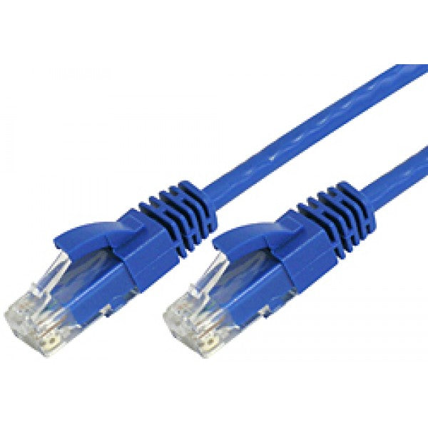 8ware CAT6 Ultra Thin Slim Cable 0.5m / 50cm - Blue Color Premium RJ45 Ethernet Network LAN UTP Patch Cord 26AWG for Data