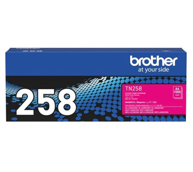 Brother TN-258M **NEW** MAGENTA TONER CARTRIDGE TO SUIT MFC-L8390CDW/MFC-L3760CDW/MFC-L3755CDW/DCP-L3560CDW/DCP-L3520CDW/HL-L8240CDW/HL-L3280CDW/HL-L3