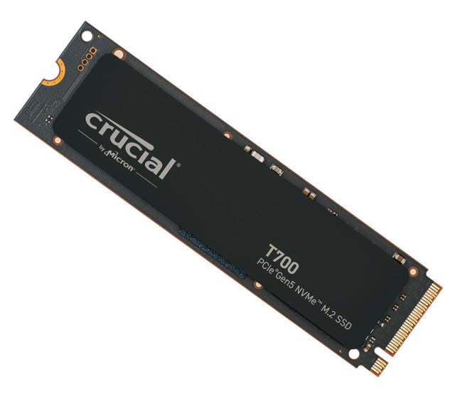 Micron (Crucial) Crucial T700 4TB Gen5 NVMe SSD - 12400/11800MB/s R/W 2400TBW 1500K IOPs 1.5M hrs MTTF with DirectStorage for Intel 13th Gen & AMD Ryzen 7000