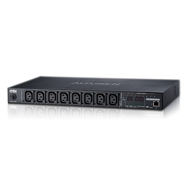 Aten 8 Port 1U 10A Smart PDU with Bank level metering and outlet control, 8xC13 Outlets