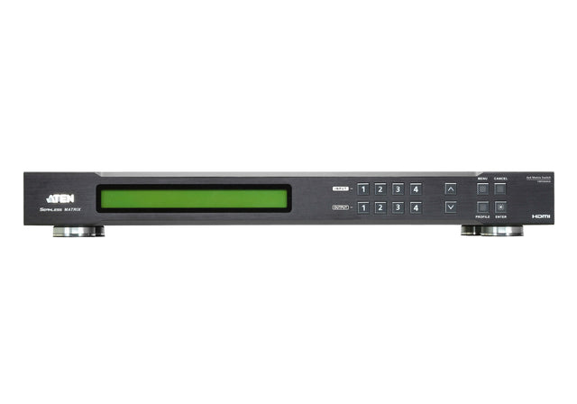Aten 4 x 4 HDMI Matrix Switch with Scaler, Seamless Switching, FrameSync and Intuituve web GUI