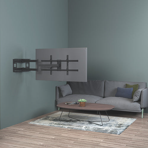 Brateck Extra Long Arm Full-Motion TV Wall Mount For Most 43"-80" Flat Panel TVs Up to 50kg (LS)