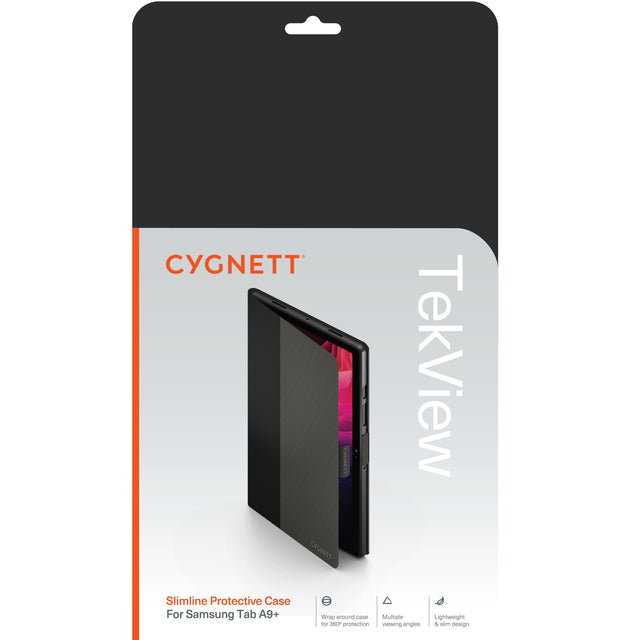 Cygnett TekView Samsung Galaxy Tab A9+ (11") Case - 360° Protection,Multiple Viewing Angles,Magnetic Close Tab,Slimline,Precise Fit,2 Years Warranty