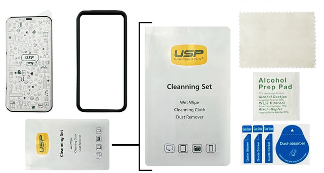 USP Apple iPhone SE (3rd & 2nd Gen) and iPhone 8/7 Armor Glass Full Cover Screen Protector - Black, 5X Anti Scratch Technology