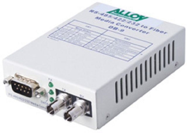 Alloy SCR460ST-3 RS-232/422/485 Serial DB-9 to Single Mode Fibre Converter. Max. range 20Km
