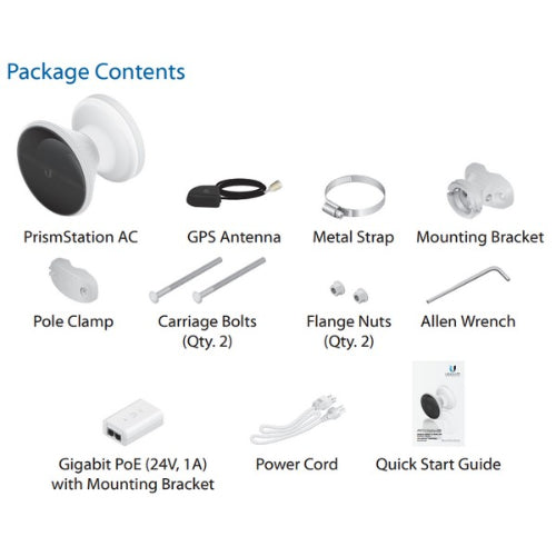 Ubiquiti airMAX PrismStation AC 5 GHz BaseStation - No Antenna, 2Yr Warr