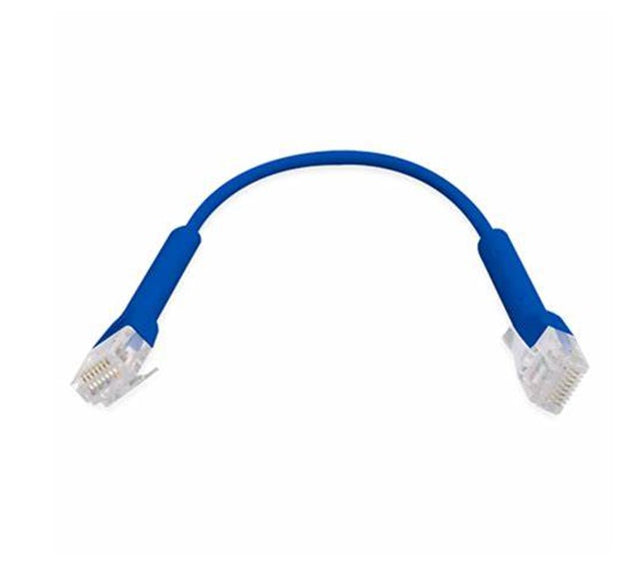 Ubiquiti UniFi Patch Cable Single Unit, 3m, Blue, End Bendable to 90 Degree, RJ45 Ethernet Cable, Cat6, Ultra-Thin 3mm Diameter, 2Yr Warr