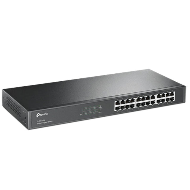 TP-Link TL-SG1024 24-Port Gigabit 19" Rackmountable Unmanaged Switch energy-efficient Supports MAC Plug & play 48Gbps Switching Capacity