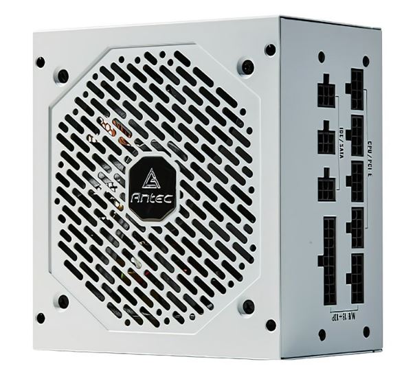 Antec NE 850w 80+ Gold, Fully-Modular, LLC DC, White 1x EPS 8PIN, 120mm Silent Fan, Japanese Caps, ATX Power Supply, PSU, PCIE 5.0 Rdy. 7yrs Wty