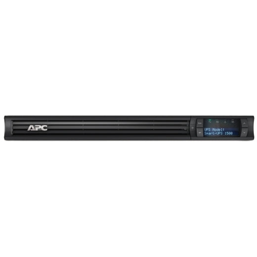 APC Smart-UPS 1500VA/1000W Line Interactive UPS, 1U RM, 230V/10A Input, 4x IEC C13 Outlets, Lead Acid Battery, SmartSlot,LCD