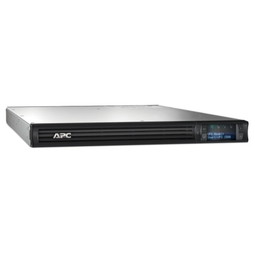 APC Smart-UPS 1500VA/1000W Line Interactive UPS, 1U RM, 230V/10A Input, 4x IEC C13 Outlets, Lead Acid Battery, SmartSlot,LCD