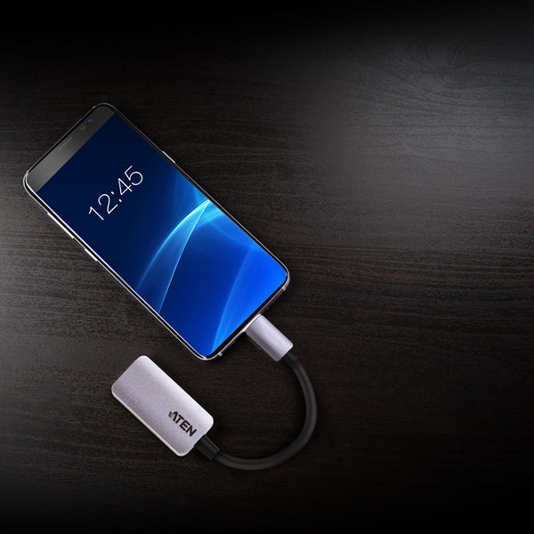 Aten USB-C to VGA Adapter, aluminium housing