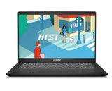 (Commercial) MSI Modern Series Notebook 14" FHD Intel Raptor Lake i3-1315U Onboard DDR4 8GB 256GB SSD Windows11 Pro Intel Iris Xe Graphics