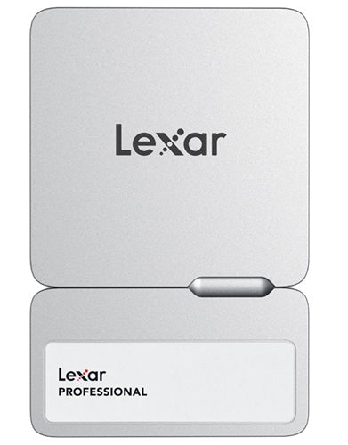 Lexar LSL400S001T-RNSNG, SL400 Professional Go Portable SSD with Hub, 1TB, USB 3.2, Read Speed Up to 1050MB/s, Write Speed Up to 1000MB/s, Silver, 5 Year Limited Warranty