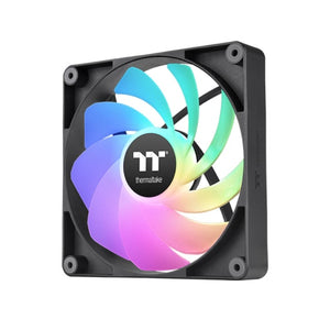 Thermaltake CL-F173-PL12SW-A, CT120 Reverse ARGB Sync Performance PWM Fan (up to 2000RPM) Black Edition - 2 Fan Pack, 2 Year Warranty