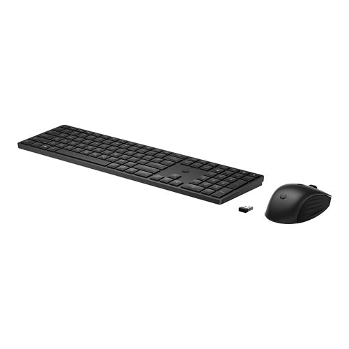 HP Combo 4R013AA, Wireless Keyboard and Mouse, Connectivity 10 MTS, 2.4 GHz, 20 Customizable Keys, Long Battery Life, Windows/Mac OS, Black, 1 Year Warranty