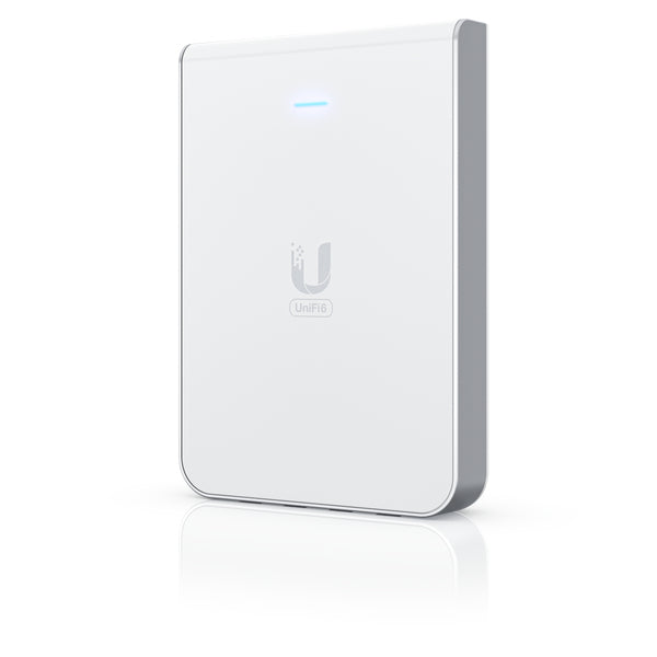 Ubiquiti UniFi Wi-Fi 6 In-Wall Wall-mounted Access Point with a Built-in PoE Switch,115 m²  Coverage, 2Yr Warr