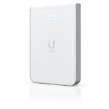 Ubiquiti UniFi Wi-Fi 6 In-Wall Wall-mounted Access Point with a Built-in PoE Switch,115 m²  Coverage, 2Yr Warr