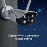 TP-Link VIGI 4MP C340-W(4mm) Outdoor Full-Colour Wi-Fi Bullet Network Camera, 4mm Lens, Smart Detection, 3YW