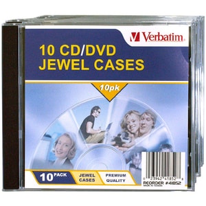 Verbatim CD/DVD 10pk Empty Jewel Cases