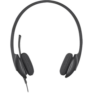 H340 USB HEADSET - BLACK LOGITECH USB HEADSET H340. INTERNET CALLS AND STEREO SOUND IN SECONDS. ACHIEVE QUALITY AUDIO QUICKLY AND EASILY BY PLUGGING IN THE USB CONNECTION