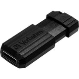 VERBATIM Store n Go Pinstripe USB Drive 128GB (Black)