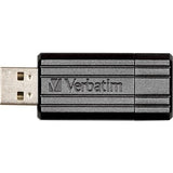 VERBATIM Store n Go Pinstripe USB Drive 128GB (Black)