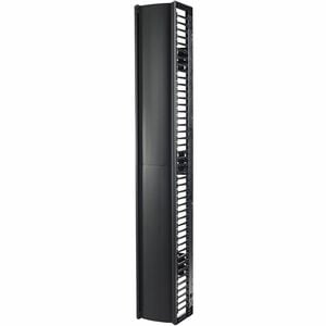 VALUELINE VERTICAL CABLE MANAGER FOR 2 & 4 POST RACKS 84INH X 12INW SINGLE-SIDED WITH DOOR