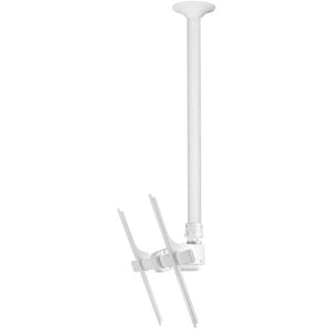 ATDEC CEILING MOUNT FOR LARGE DISPLAY LONG POLE - WHITE - UNIVERSAL VESA UP TO 800X500 - UPGRADEABLE - 360DEG DISPLAY ROTATION - QUICK DISPLAY RELEASE 30DEG TILT PAN LANDSCAPE/PORTRAIT