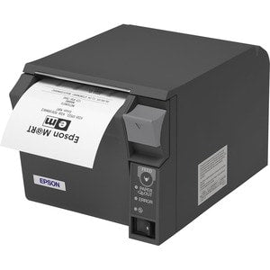 Thermal Receipt printer with Dual Parallel/USB Interface with Power Supply Dark Grey