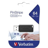 Verbatim Store'n'Go Pinstripe USB Drive 64GB (black)