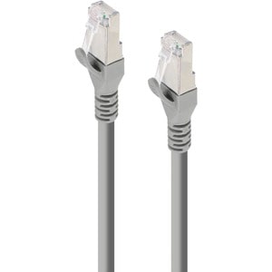 ALOGIC 2m Grey 10G Shielded CAT6A LSZH Low Smoke Zero Halogen Network Cable