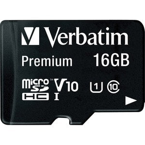 Verbatim Micro SDHC 16GB (Class 10) with Adaptor