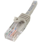 StarTech.com 3 m Gray Cat5e Snagless RJ45 UTP Patch Cable - 3m Patch Cord - Ethernet Patch Cable - RJ45 Male to Male Cat 5e Cable